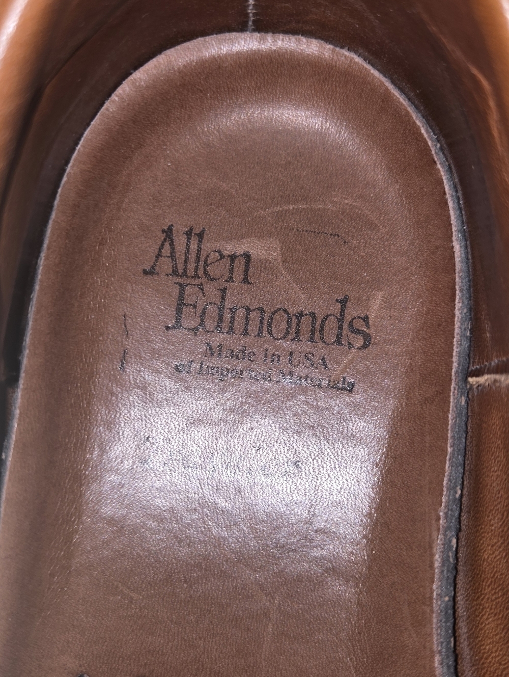 Allen Edmonds Men's Traveler Brown Leather Lace-up Shoes - Picture 14 of 14